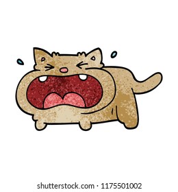 gatito de dibujos animados llorando