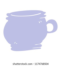 cartoon doodle cup