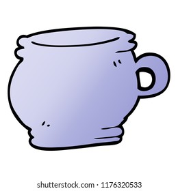 cartoon doodle cup