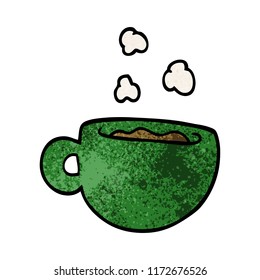 cartoon doodle cup of tea