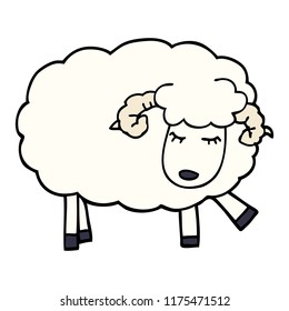 cartoon doodle cute sheep