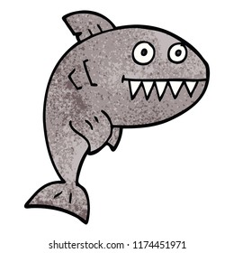 cartoon doodle deadly shark