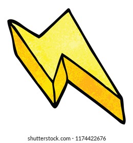 cartoon doodle decorative lightning bolt