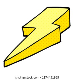 cartoon doodle decorative lightning bolt