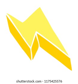 cartoon doodle decorative lightning bolt