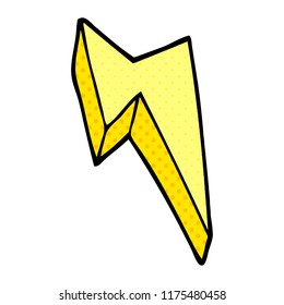 cartoon doodle decorative lightning bolt