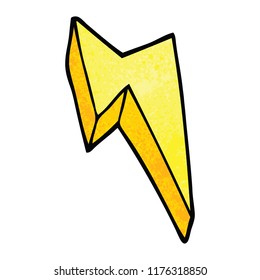 cartoon doodle decorative lightning bolt