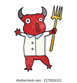 cartoon doodle demon monster