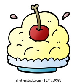 cartoon doodle dessert
