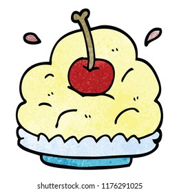 cartoon doodle dessert