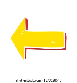 cartoon doodle directing arrow
