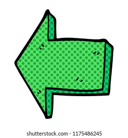 cartoon doodle directing arrow