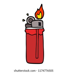 cartoon doodle disposable lighter