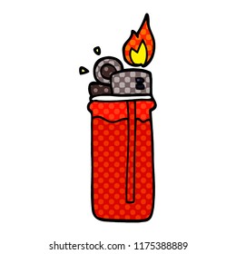 garabato de dibujos animados encendedor desechable