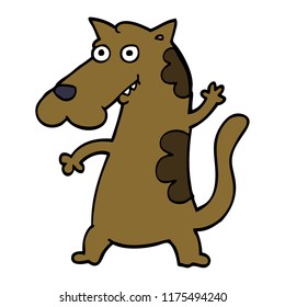 cartoon doodle dog
