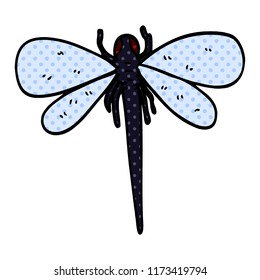 cartoon doodle dragonfly