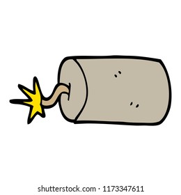 dinamita del doodle de dibujos animados