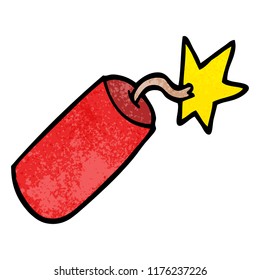 dinamita del doodle de dibujos animados