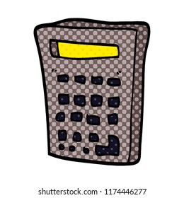 cartoon doodle electronic calculator