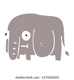elefante del doodle de dibujos animados