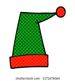 Cartoon-Doodle-Elfenhut