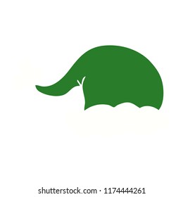 cartoon doodle elf hat