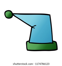 cartoon doodle elf hat