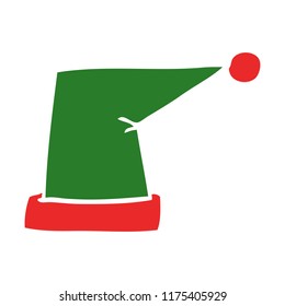 cartoon doodle elf hat