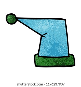 cartoon doodle elf hat