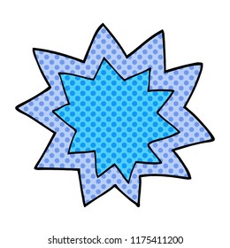 la llama de la explosión del doodle de dibujos animados