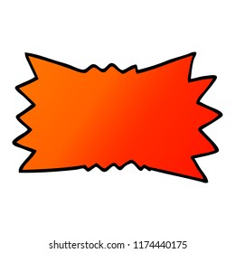 cartoon doodle explosion symbol
