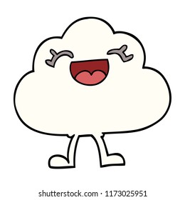 cartoon doodle expressive weather cloud