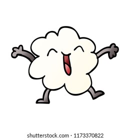 cartoon doodle expressive weather cloud