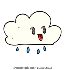 cartoon doodle expressive weather cloud