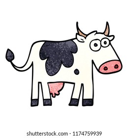 cartoon doodle farm cow