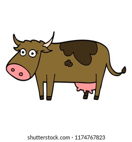 cartoon doodle farm cow cartoon doodle farm cow