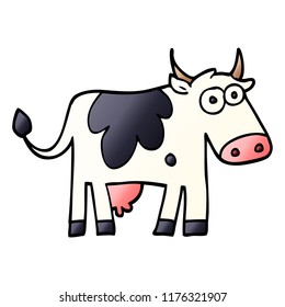 cartoon doodle farm cow