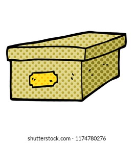 cartoon doodle filing box