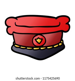 doodle de dibujos animados sombrero de jefes de fuego