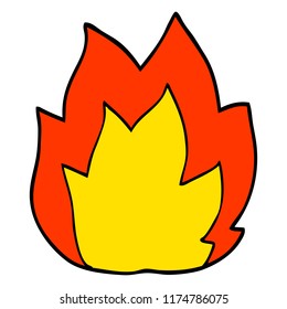 cartoon doodle fire explosion