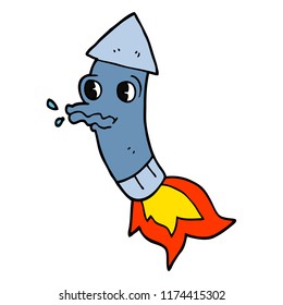 cartoon doodle firework