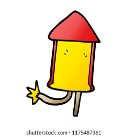 cartoon doodle firework