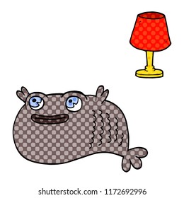 cartoon doodle of a fish
