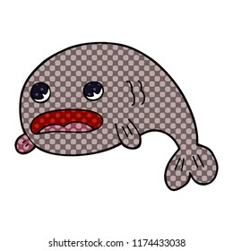 cartoon doodle of a fish