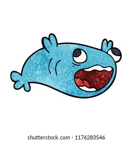 cartoon doodle of a fish