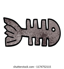 hueso de peces caricaturistas