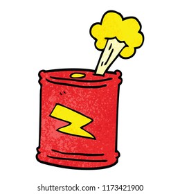 cartoon doodle fizzy drinks can