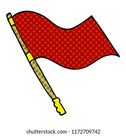 cartoon doodle flag