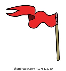 bandera del doodle de dibujos animados
