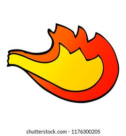 cartoon doodle flame